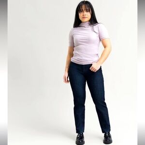 Sene Studio Cut For You Custom Made High Rise Cigarette Jeans in Midnight